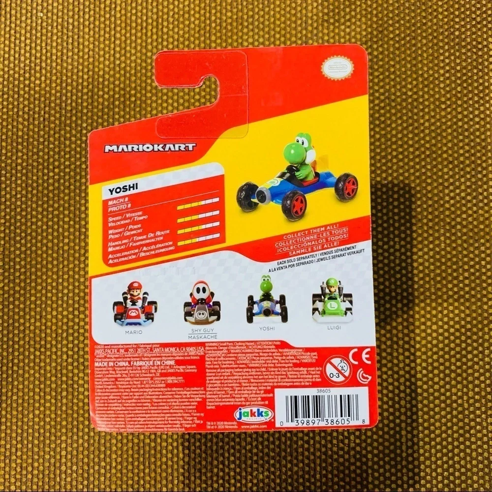 Yoshi Car - Mario Kart Figurine Car 3.5‎ x 2.5 in